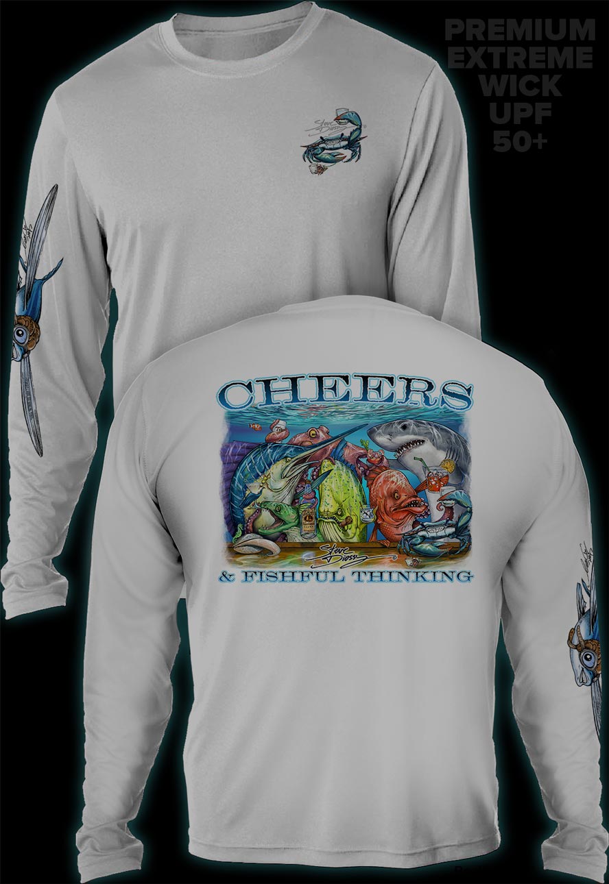 "Cheers" Men's Extreme Wick Long Sleeve Performance Shirt ᴜᴘꜰ-ᴛᴇᴇ